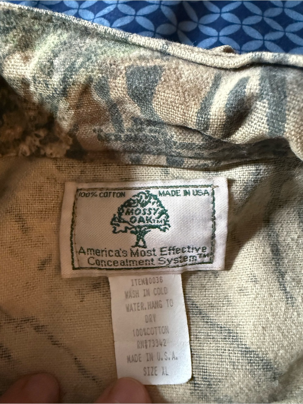 Mossy Oak 80’s-90’s Camo Zip-Front Field Jacket - Picture 3 of 8